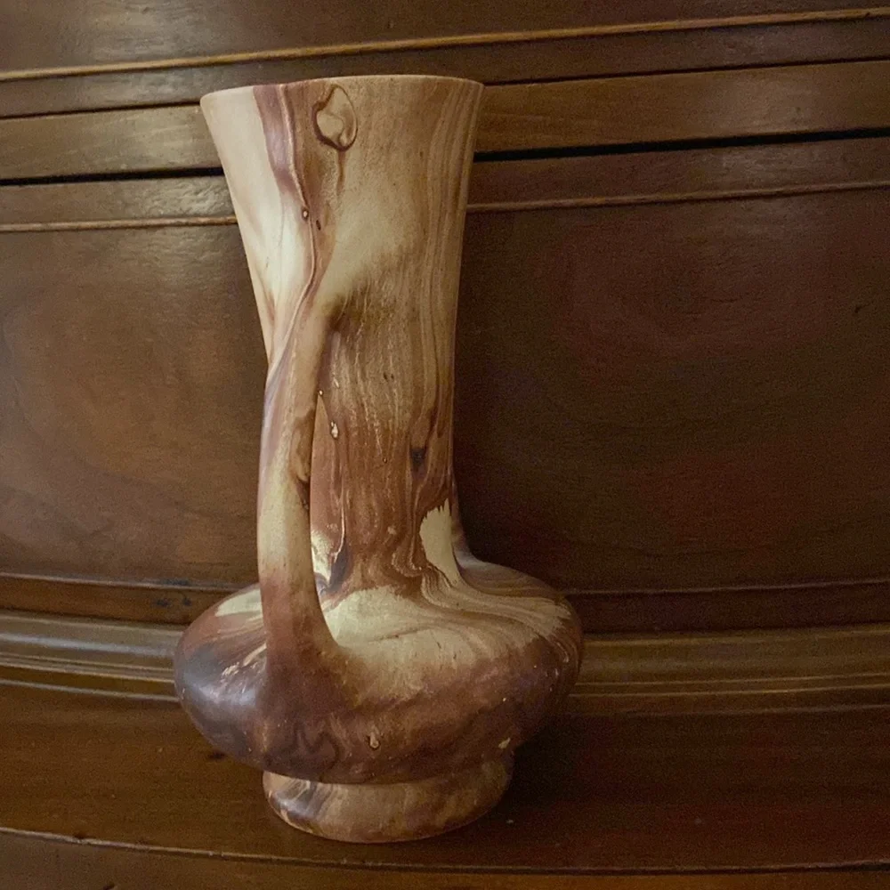 Vintage Rocky Mountain pottery double handle vase